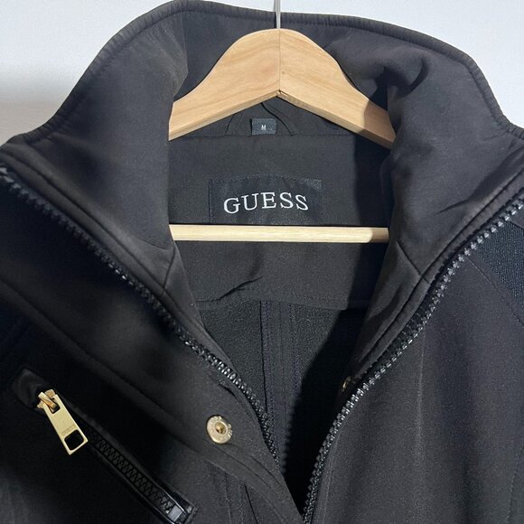 GUESS Softshell Jacket - Black - Size M - Picture 4 of 5
